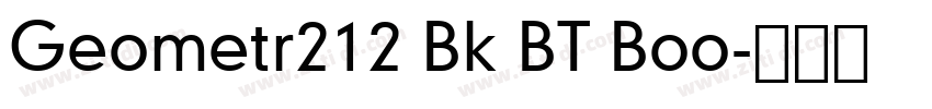 Geometr212 Bk BT Boo字体转换